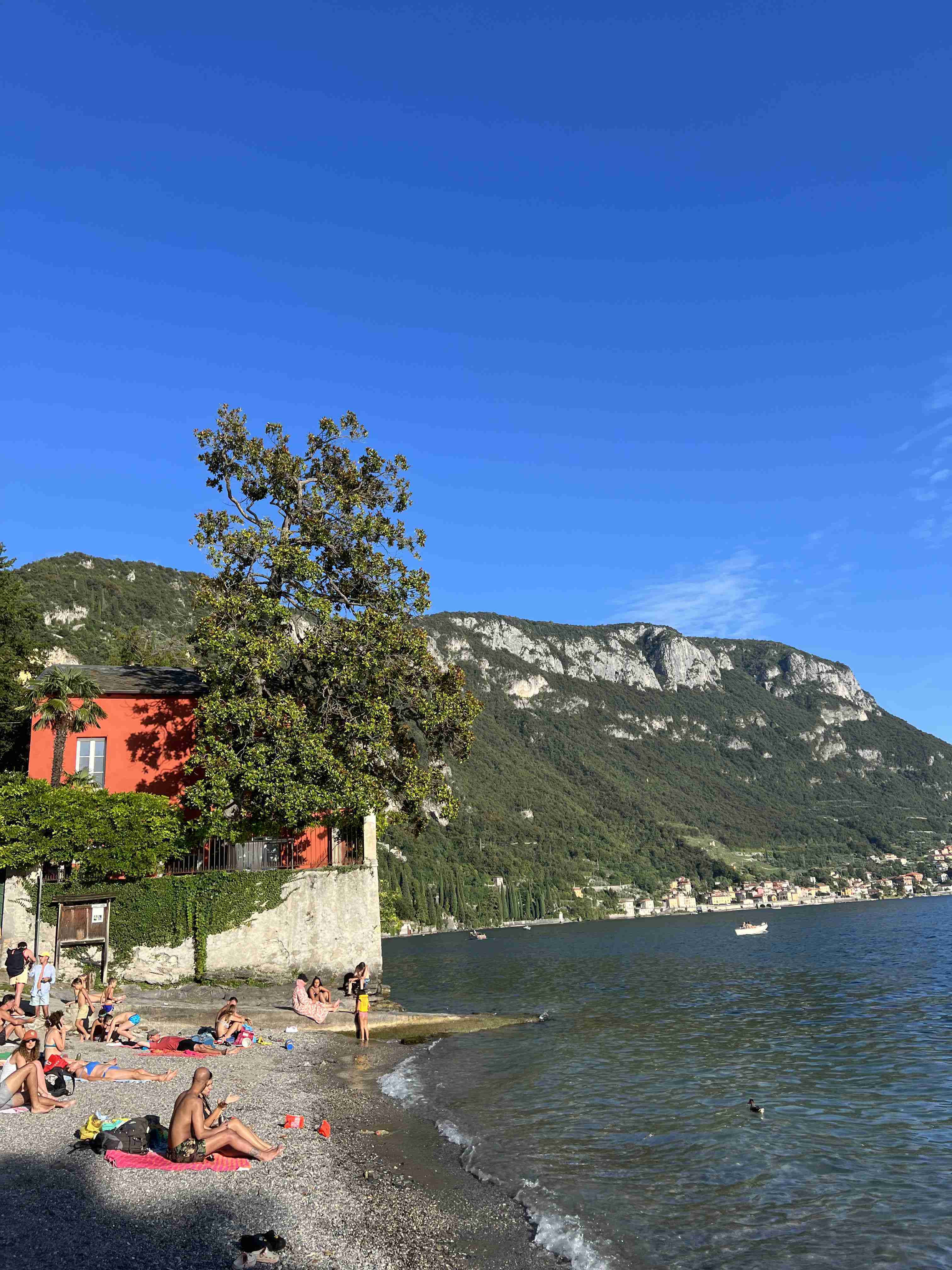 Playa Varenna en el Lago Como